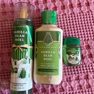 Bath & Body Works Vanilla Bean Noel Trio - Green